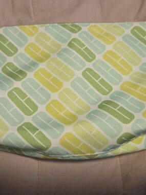 Clinique Green, Aqua & Yellow Makeup Bag